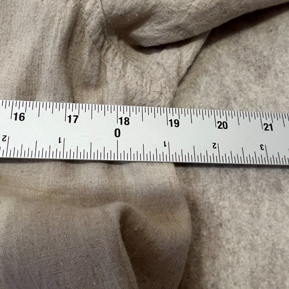 Free People Sweet Melody Trench Coat Size XS Natural Beige Linen Blend Duster - Picture 11 of 12